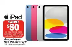 Meijer Apple iPad A16 offer