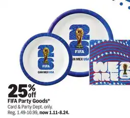 Meijer FIFA Party Goods offer