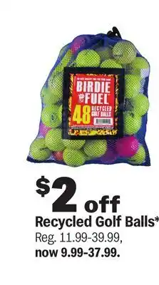 Meijer Recycled Golf Balls offer
