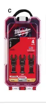 Ace Hardware Milwaukee Hand Tools & Accessories 4 Pc. Oscillating Multi-Tool Blade Set offer