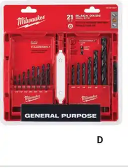 Ace Hardware 21 Pc. Thunderbolt Black Oxide Drill Bit Set offer