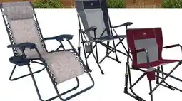 Ace Hardware Multi-Position Sling Folding Lounger, Roadtrip or Freestyle Folding Rocker Chairs offer