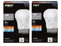 Ace Hardware Feit Electric Adjustable White LED Bulb 4/Pk offer