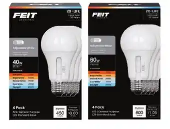 Ace Hardware Feit Electric Adjustable White LED Bulb 4/Pk offer