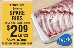 Restaurant Depot Frozen Pork Bone-In SPARE RIBS offer