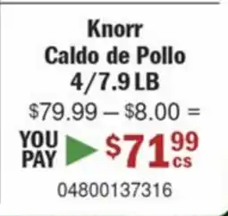 Restaurant Depot Knorr Caldo de Pollo offer