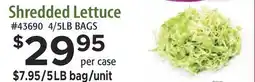 Restaurant Depot Shredded Lettuce offer