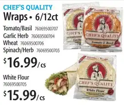 Restaurant Depot CHEF'S QUALITY Wraps offer