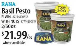 Restaurant Depot RANA Basil Pesto offer