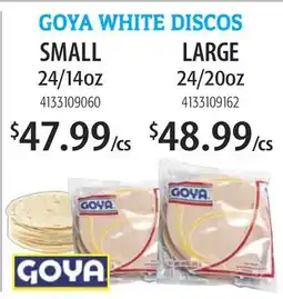 Restaurant Depot GOYA WHITE DISCOS offer