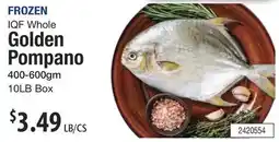 Restaurant Depot FROZEN IQF Whole Golden Pompano offer