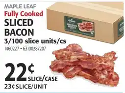 Restaurant Depot MAPLE LEAF Fully Cooked SLICED BACON offer