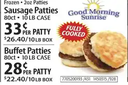 Restaurant Depot Sausage Patties Buffet Patties offer