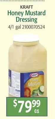Restaurant Depot KRAFT Honey Mustard Dressing offer