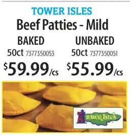 Restaurant Depot TOWER ISLES Beef Patties - Mild offer