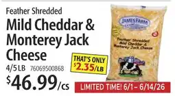 Restaurant Depot Feather Shredded Mild Cheddar & Monterey Jack Cheese offer