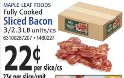 Restaurant Depot MAPLE LEAF FOODS Fully Cooked Sliced Bacon offer