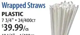 Restaurant Depot Wrapped Straws offer