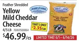 Restaurant Depot Feather Shredded Yellow Mild Cheddar Cheese offer
