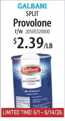 Restaurant Depot GALBANI SPLIT Provolone offer