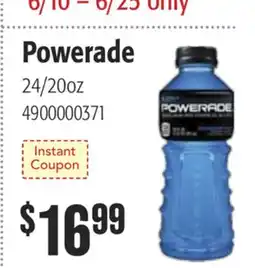 Restaurant Depot Powerade offer