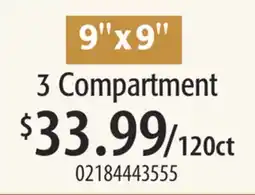 Restaurant Depot 3 Compartment offer