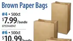 Restaurant Depot Brown Paper Bags offer