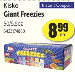 Restaurant Depot Kisko Giant Freezies offer