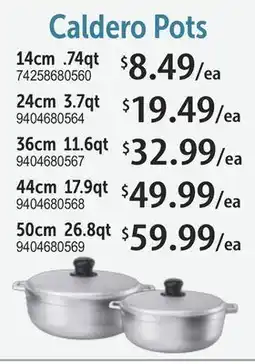 Restaurant Depot Caldero Pots offer