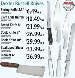 Restaurant Depot Dexter Russell Knives offer