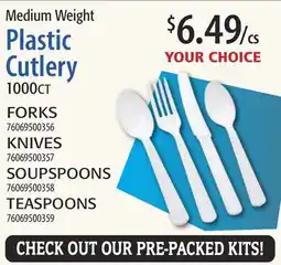 Restaurant Depot Medium Weight Plastic Cutlery offer