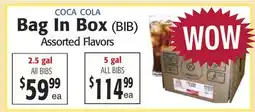 Restaurant Depot COCA COLA Bag In Box (BIB) offer