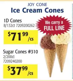 Restaurant Depot Ice Cream Cones offer
