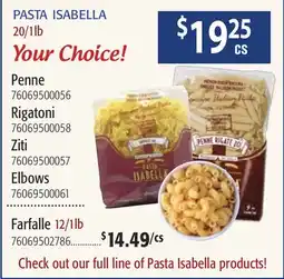 Restaurant Depot PASTA ISABELLA offer
