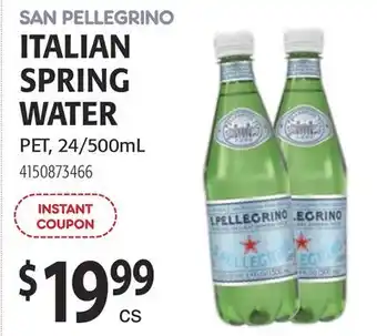 Restaurant Depot SAN PELLEGRINO ITALIAN SPRING WATER offer