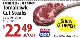 Restaurant Depot FRESH BEEF • USDA CHOICE Tomahawk Cut Steaks offer