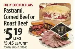 Restaurant Depot Pastrami, Corned Beef or Roast Beef offer