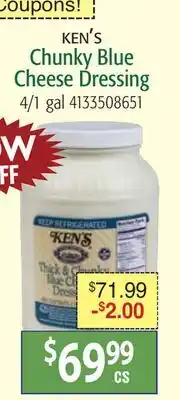 Restaurant Depot KEN'S Chunky Blue Cheese Dressing offer