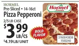 Restaurant Depot HORMEL Pre-Sliced • 14-16ct Pizza Pepperoni offer