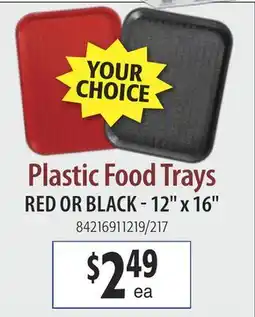 Restaurant Depot Plastic Food Trays offer