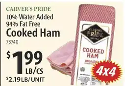 Restaurant Depot CARVER'S PRIDE 10% Water Added 94% Fat Free Cooked Ham offer