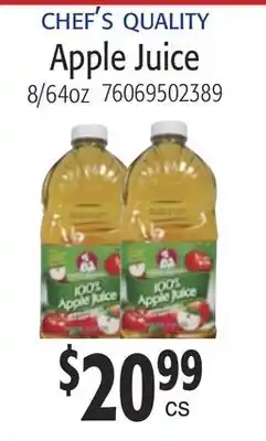 Restaurant Depot CHEF'S QUALITY Apple Juice offer