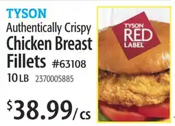 Restaurant Depot TYSON Authentically Crispy Chicken Breast Fillets offer