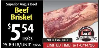 Restaurant Depot Beef Brisket offer
