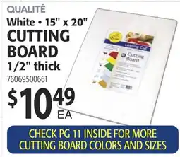 Restaurant Depot White • 15 x 20 CUTTING BOARD 1/2 thick offer