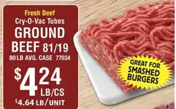 Restaurant Depot GROUND BEEF 81/19 offer