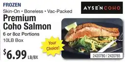 Restaurant Depot FROZEN Premium Coho Salmon offer