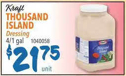 Restaurant Depot Kraft THOUSAND ISLAND Dressing offer