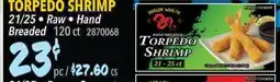 Restaurant Depot TORPEDO SHRIMP offer