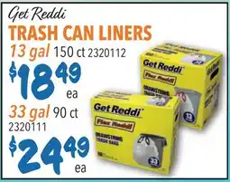 Restaurant Depot Get Reddi TRASH CAN LINERS offer